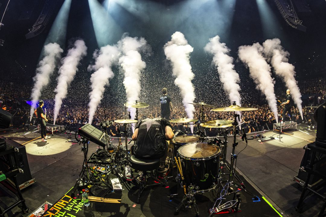 Simple Plan live at Brisbane Entertainment Centre in Brisbane on extended